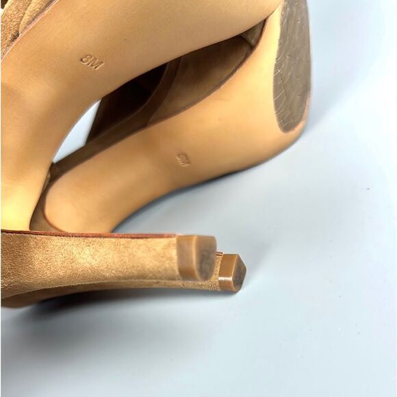 DIANE VON FURSTENBERG Zia Camel
Suede Slingback Platform Sandals Heels US 8 - Picture 10 of 16